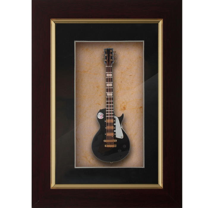 Miniature Black Guitar Decorative frames-DFEG